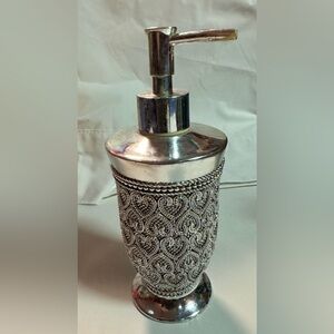Silver Decorative Soap Dispenser